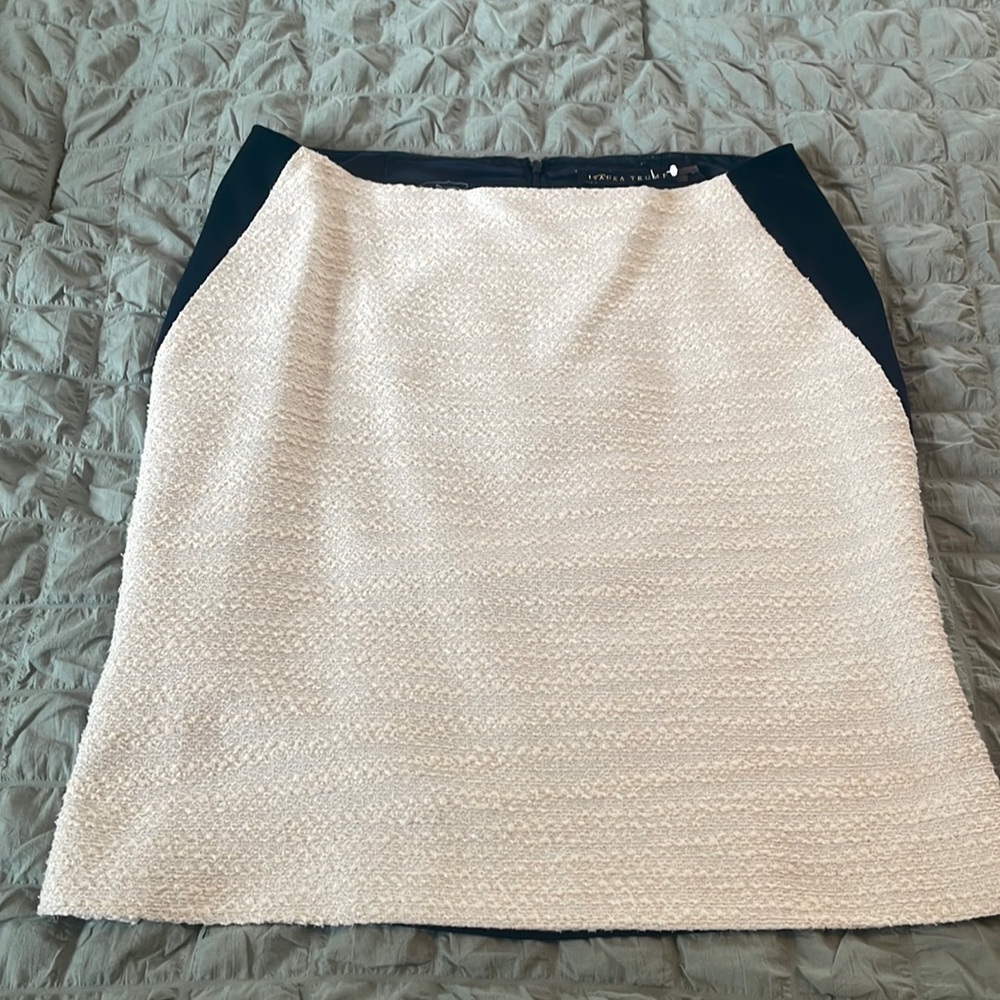 Black and cream skirt